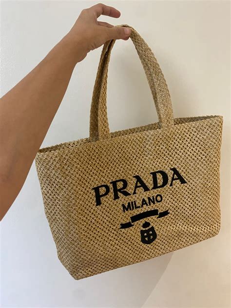 replica prada beach bag|inside of Prada bag.